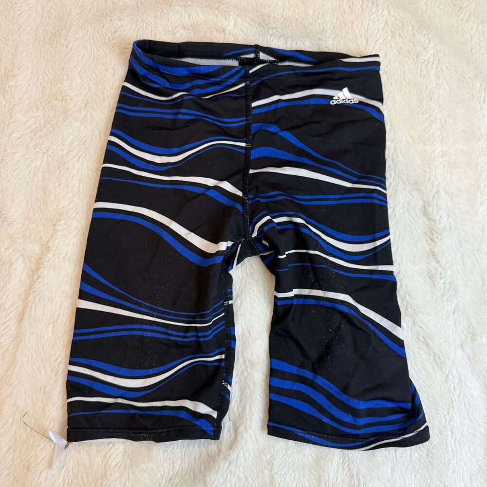 Adidas Boys Swim Jammers Competition Swimsuit 26 Black Blue